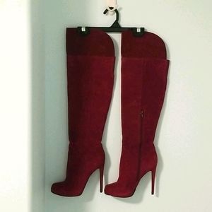 Aldo Raspberry Over-the-Knee boots sz 38.5